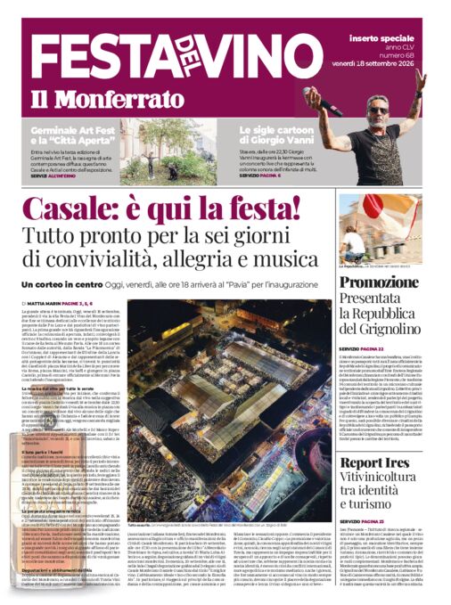 Il Monferrato - Edizione 68 del 18/09/2026